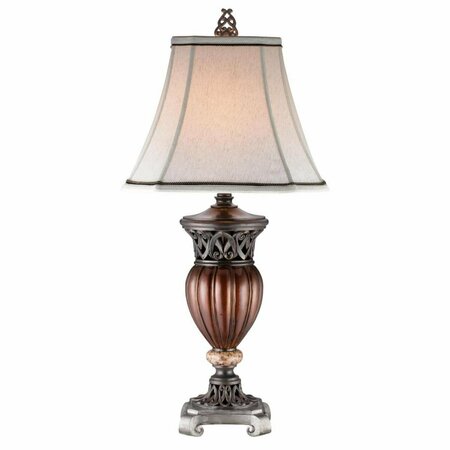 HOMEROOTS Traditional Roman Style Table Lamp with Bronze Finish 468629